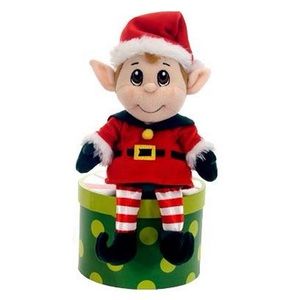 Elf on the Shelf but cuter! 12” Fiesta toys Santa’s Secret Elf boy.